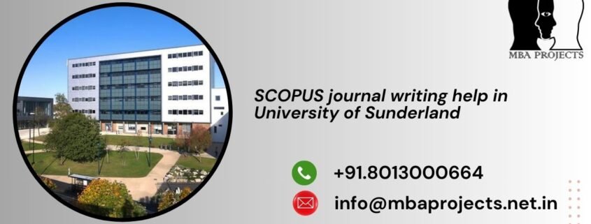 SCOPUS journal writing help in University of Sunderland