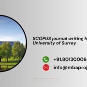 SCOPUS journal writing help in University of Surrey