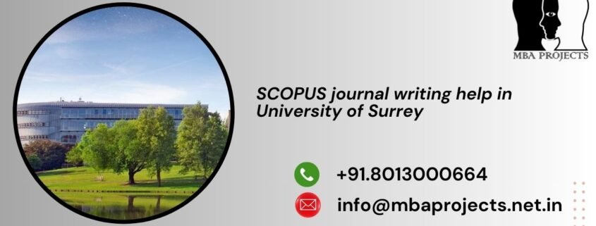 SCOPUS journal writing help in University of Surrey