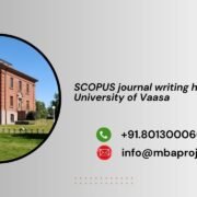 SCOPUS journal writing help in University of Vaasa