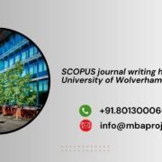 SCOPUS journal writing help in University of Wolverhampton