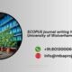 SCOPUS journal writing help in University of Wolverhampton