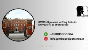 SCOPUS journal writing help in University of Worcester