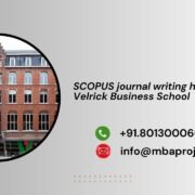SCOPUS journal writing help in Velrick Business School
