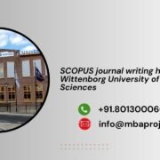 SCOPUS journal writing help in Wittenborg University of Applied Sciences