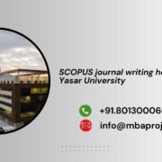 SCOPUS journal writing help in Yasar University