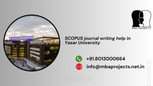 SCOPUS journal writing help in Yasar University
