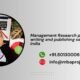 Management Research paper writing and publishing services India