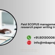 Paid SCOPUS management research paper writing India