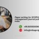 Paper writing for SCOPUS management journal publication India