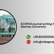 SCOPUS journal writing help in Abertay University