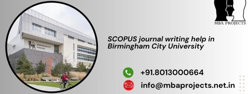 SCOPUS journal writing help in Birmingham City University