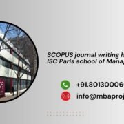 SCOPUS journal writing help in ISC Paris school of Management