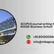 SCOPUS journal writing help in KEDGE Business School