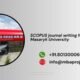 SCOPUS journal writing help in Masaryk University