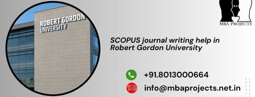 SCOPUS journal writing help in Robert Gordon University