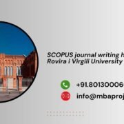 SCOPUS journal writing help in Rovira i Virgili University