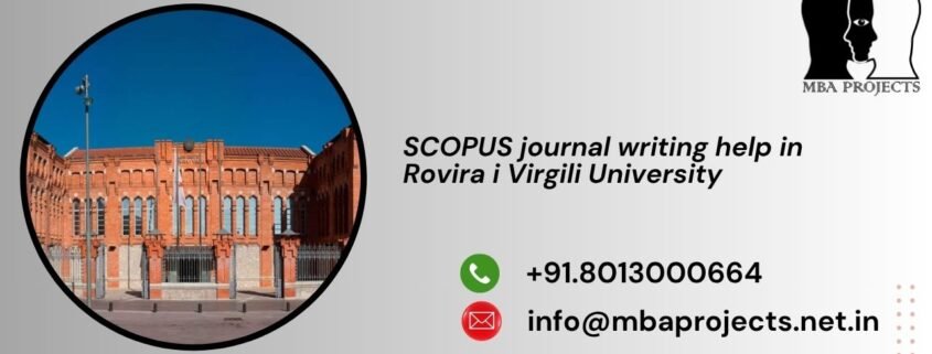 SCOPUS journal writing help in Rovira i Virgili University