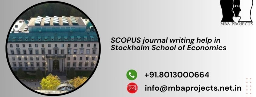 SCOPUS journal writing help in Stockholm School of Economics