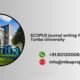 SCOPUS journal writing help in Turiba University