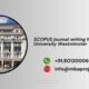 SCOPUS journal writing help in University Westminster