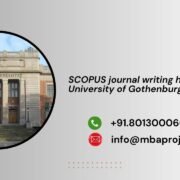 SCOPUS journal writing help in University of Gothenburg