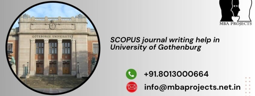 SCOPUS journal writing help in University of Gothenburg