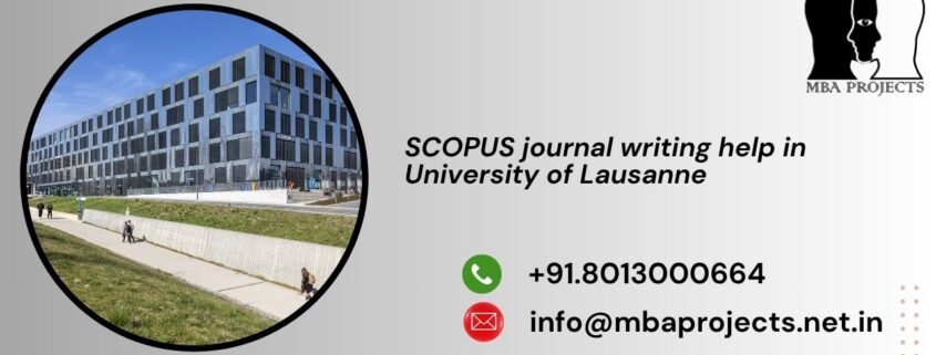 SCOPUS journal writing help in University of Lausanne