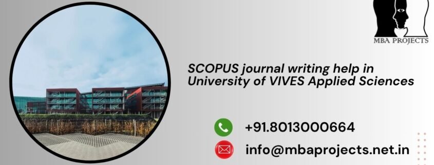 SCOPUS journal writing help in University of VIVES Applied Sciences