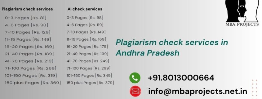 Plagiarism check services in Andhra Pradesh