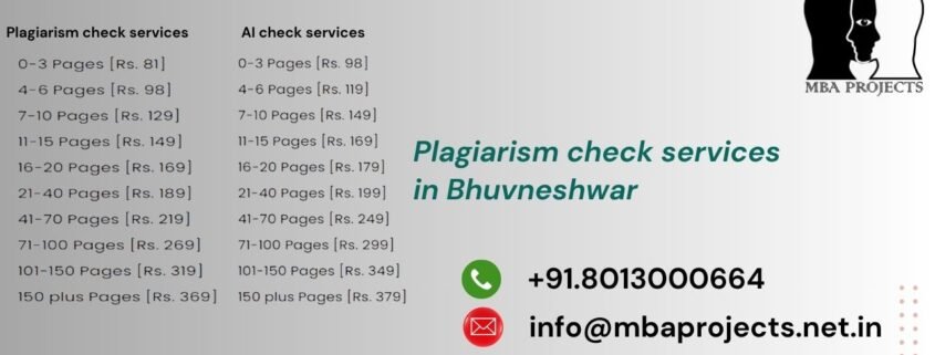Plagiarism check services in Bhuvneshwar
