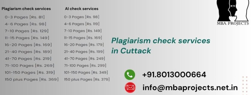 Plagiarism check services in Cuttack