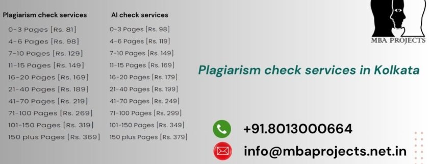 Plagiarism check services in Kolkata