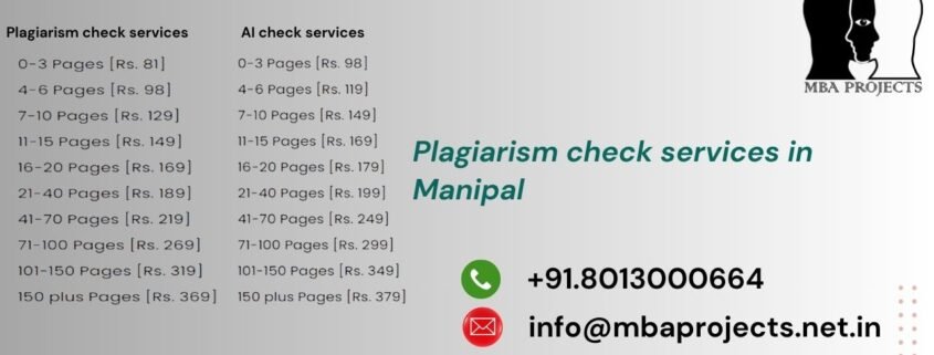 Plagiarism check services in Manipal