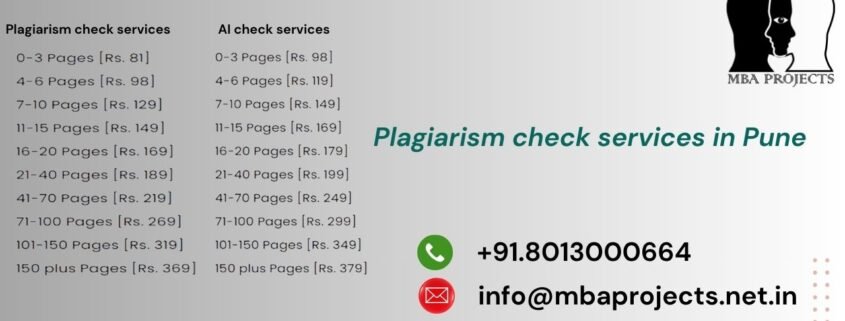 Plagiarism check services in Pune