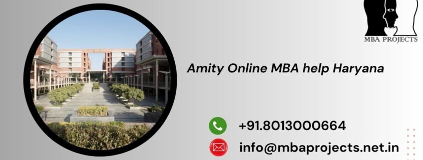 Amity Online MBA help Haryana