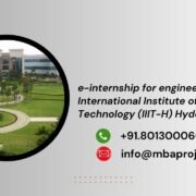 e-internship for engineering students International Institute of Information Technology (IIIT-H) Hyderabad