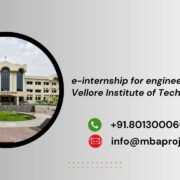 e-internship for engineering students Vellore Institute of Technology
