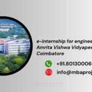 e-internship for engineering students Amrita Vishwa Vidyapeetham Coimbatore