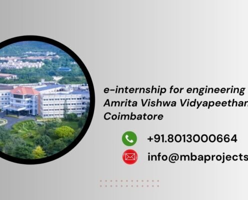 e-internship for engineering students Amrita Vishwa Vidyapeetham Coimbatore