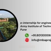 e-internship for engineering students Army Institute of Technology (AIT) Pune