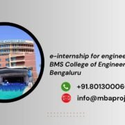 e-internship for engineering students BMS College of Engineering (BMSCE) Bengaluru