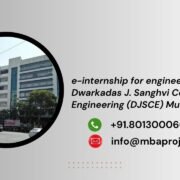 e-internship for engineering students Dwarkadas J. Sanghvi College of Engineering (DJSCE) Mumbai