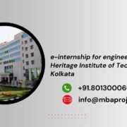 e-internship for engineering students Heritage Institute of Technology Kolkata