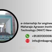 e-internship for engineering students Maharaja Agrasen Institute of Technology (MAIT) New Delhi