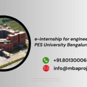 e-internship for engineering students PES University Bengaluru