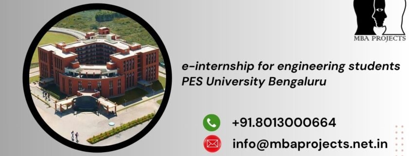 e-internship for engineering students PES University Bengaluru