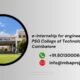 e-internship for engineering students PSG College of Technology Coimbatore