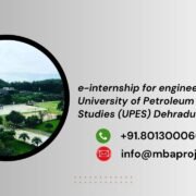 e-internship for engineering students University of Petroleum and Energy Studies (UPES) Dehradun